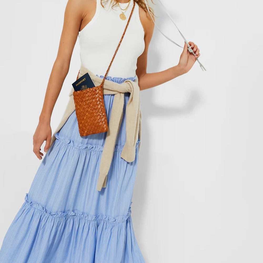 Tuckernuck Cornflower Blue Stripe Prado Skirt (Size Small)